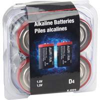 Piles alcalines industrielles, D, 1,5 V Les Fournitures Industrielles Méga