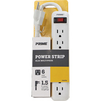 Bloc multiprise, 6 Prise(s), 1-1/2', 15 A, 1875 W, 125 V Les Fournitures Industrielles Méga
