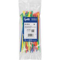 Nylon Cable Ties, 8" Long, 50 lbs. Tensile Strength Les Fournitures Industrielles Méga