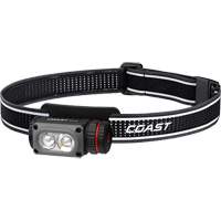 Lampe frontale COAST WPH10R &agrave; deux couleurs avec aimant et agrafe, DEL, 500 lumens, 3,25 hres de fonctionnement, piles Rechargeable Les Fournitures Industrielles Méga