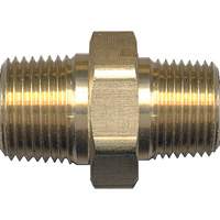 Reducing Hex Nipple, Brass, 1/4" x 1/8", NPT x NPT Les Fournitures Industrielles Méga