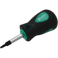 Stubby Square Recess Screwdriver, #1 Tip, Round, 3-1/4" L, Cushion Grip Handle Les Fournitures Industrielles Méga