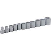 SAE Socket Set, 11 Pcs, 3/8" Drive Size Les Fournitures Industrielles Méga