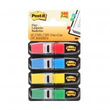 3M 7000144922 - Languettes adhésives 683-4 Post-it®, couleurs assorties, 11,9 mm x 43,2 mm (0,47 po x 1,7 po), 140/p