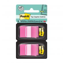 3M 7000052451 - Languettes adhésives Post-it® 680-BP2, rose vif, 25,4 mm x 43,2 mm (1 po x 1,7 po), 50 languettes/di