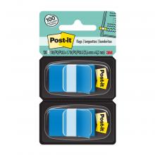 3M 7000126666 - Languettes adhésives Post-it® 680-BB2, bleu vif, 25,4 mm x 43,2 mm (1 po x 1,7 po), 50 languettes/di