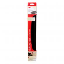 3M 7000122510 - Repose-poignets en gel WR309LE 3M(MC), noir, similicuir, avec protection antimicrobienne, 2,75 x 18 