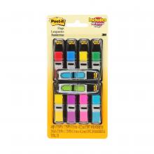 3M 7000122626 - Languettes adhésives 680-SH4VA Post-it® avec message, « Sign Here » , couleurs assorties, 1 po x 1,7
