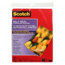 3M 7000143848 - Pochette de pelliculage autoadhésive Scotch®, LS854-10-C, 22,86 cm x 29,2 cm (9 po x 11,5 po)