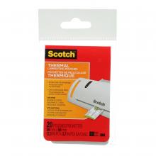 3M 7000143870 - Pochettes de pelliculage thermique Scotch®, TP5851-20-C, 6 x 9,5 cm (2,36 x 3,74 po), 20 pochettes/p