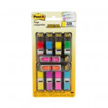 3M 7000122623 - Languettes adhésives 683-VAD1 Post-it®, couleurs vives assorties, formats assortis, 35/distributeur,